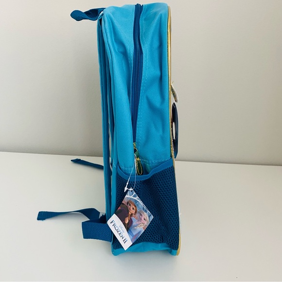Frozen-2 Anna and Elsa Blue Sparkly School Backpack, NWT. - Picture 2 of 7